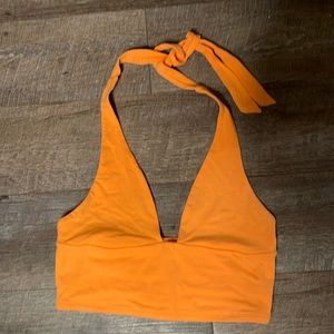 Garage halter crop top